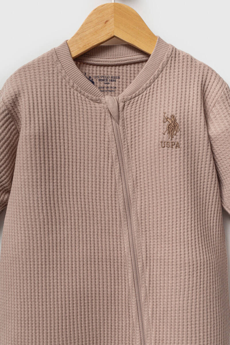 U.S. Polo Assn. Erkek Bebek Kışlık Regular Fit Kahverengi Tulum USB2590-C-V2 - 2