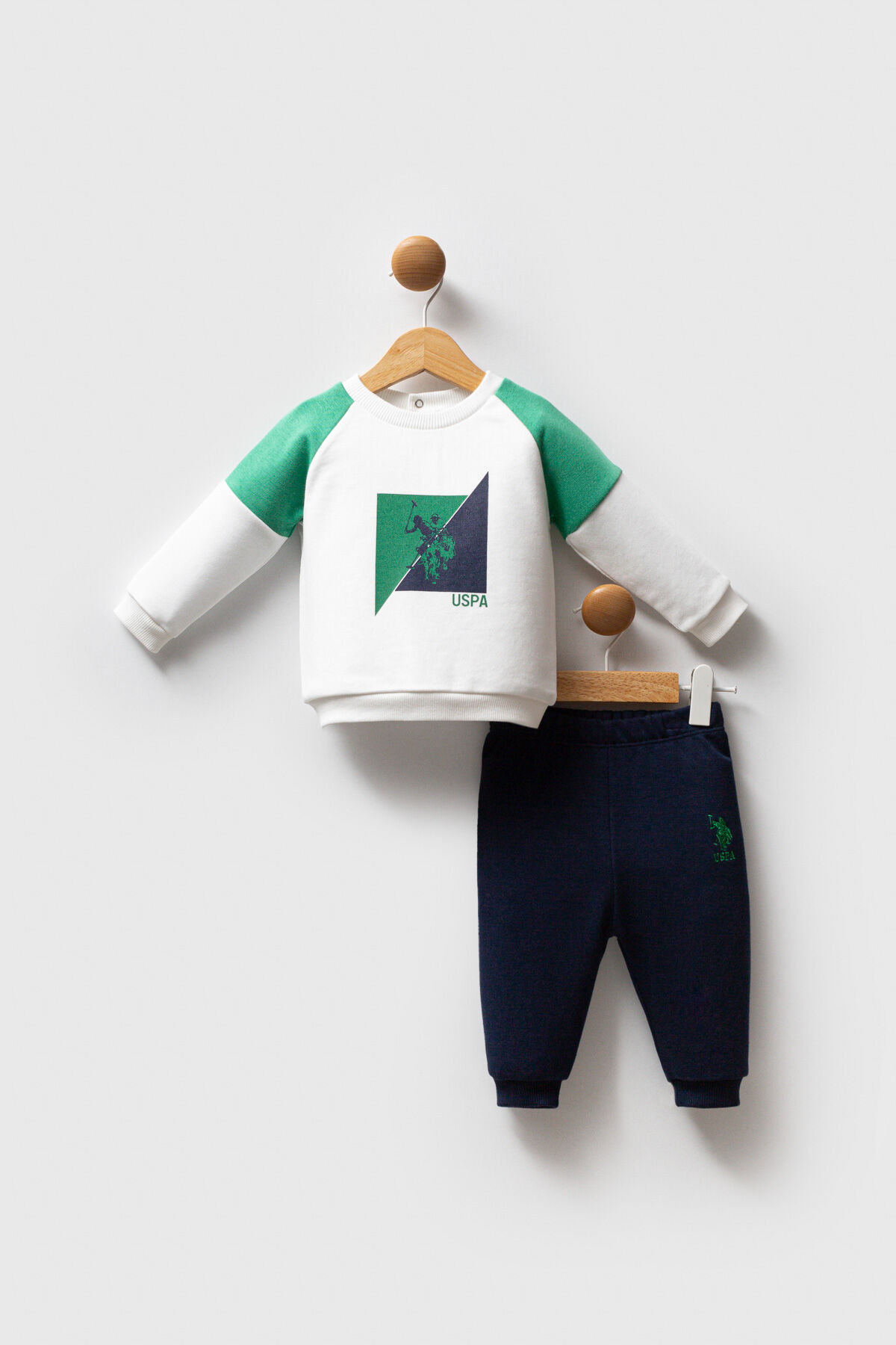 U.S. Polo Assn Erkek Bebek Yeşil Takım