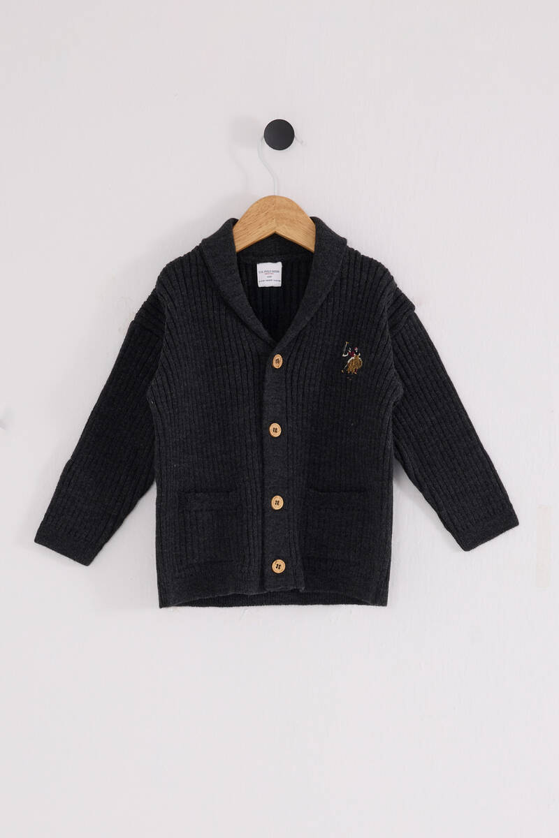 U.S. Polo Assn Erkek Bebek Gri Hırka