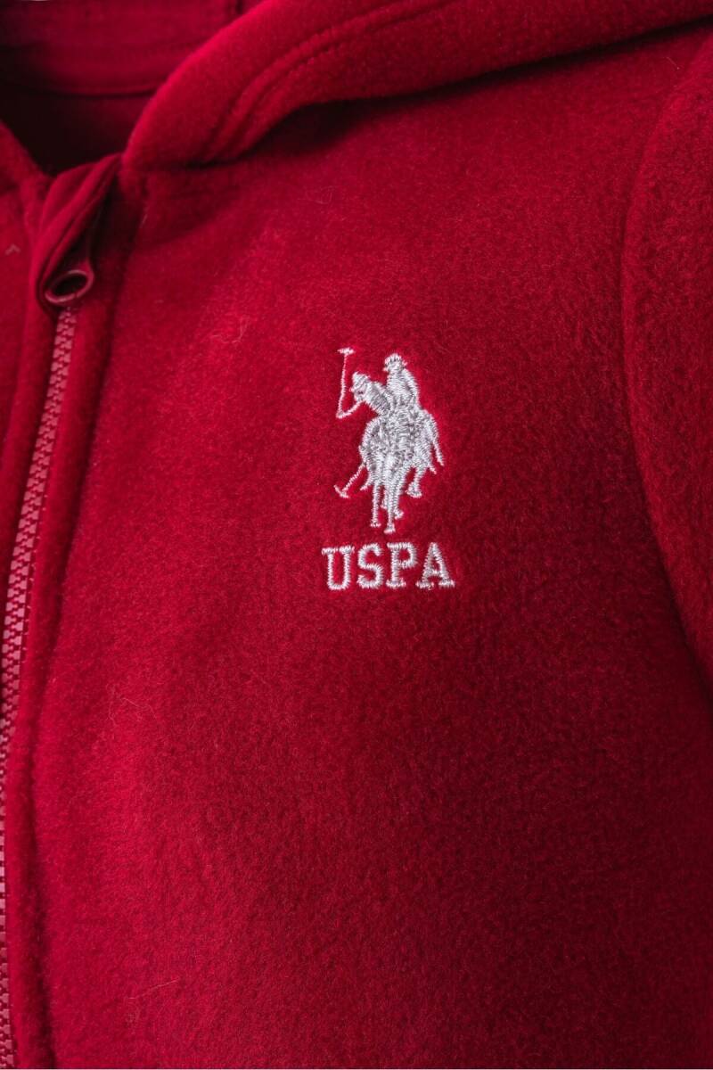 U.S. Polo Assn. Erkek Bebek Pamuklu Kışlık Regular Fit Bordo Tulum USB2645-C-V1 - 2