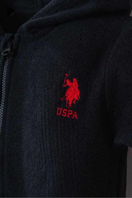 U.S. Polo Assn. Erkek Bebek Pamuklu Kışlık Regular Fit Siyah Tulum USB2645-C-V2 (1)