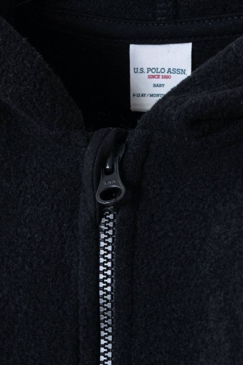 U.S. Polo Assn. Erkek Bebek Pamuklu Kışlık Regular Fit Siyah Tulum USB2645-C-V2 - 3