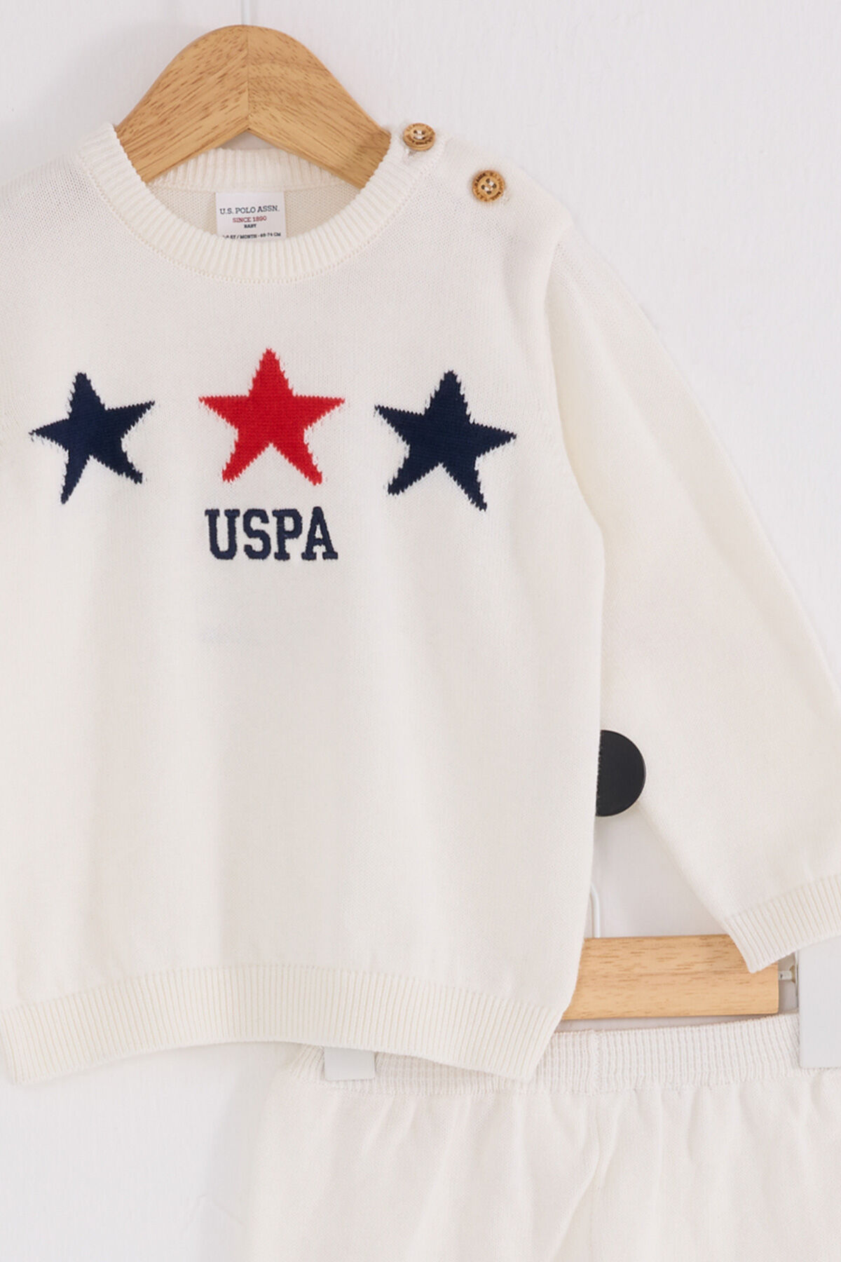 U.S. Polo Assn Erkek Bebek Krem Takım