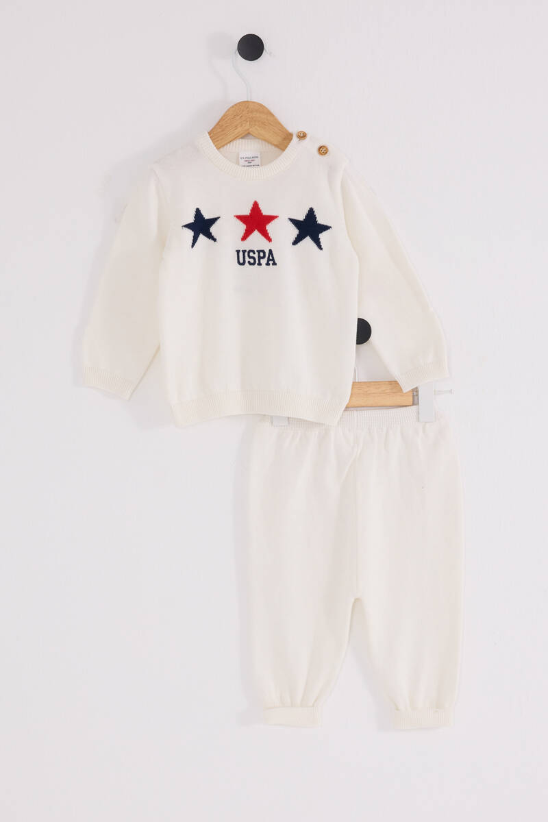 U.S. Polo Assn Erkek Bebek Ekru Bebek Takımları U.S. Polo Assn Erkek Bebek Ekru Bebek Takımları