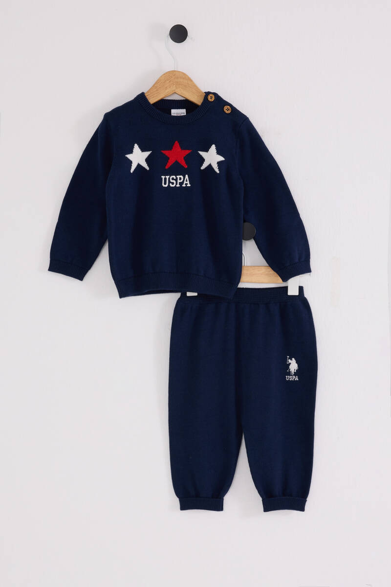 U.S. Polo Assn Erkek Bebek Lacivert Bebek Takımları U.S. Polo Assn Erkek Bebek Lacivert Bebek Takımları