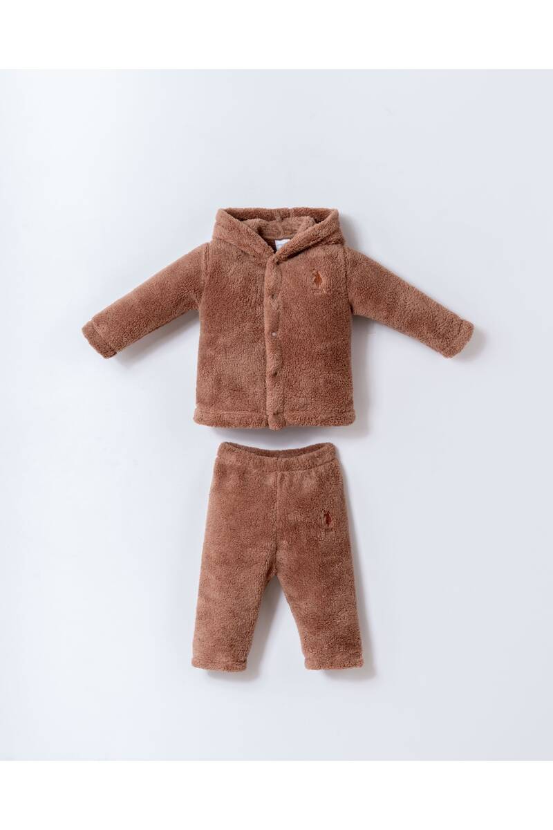 U.S. Polo Assn Erkek Bebek Kahverengi Takım