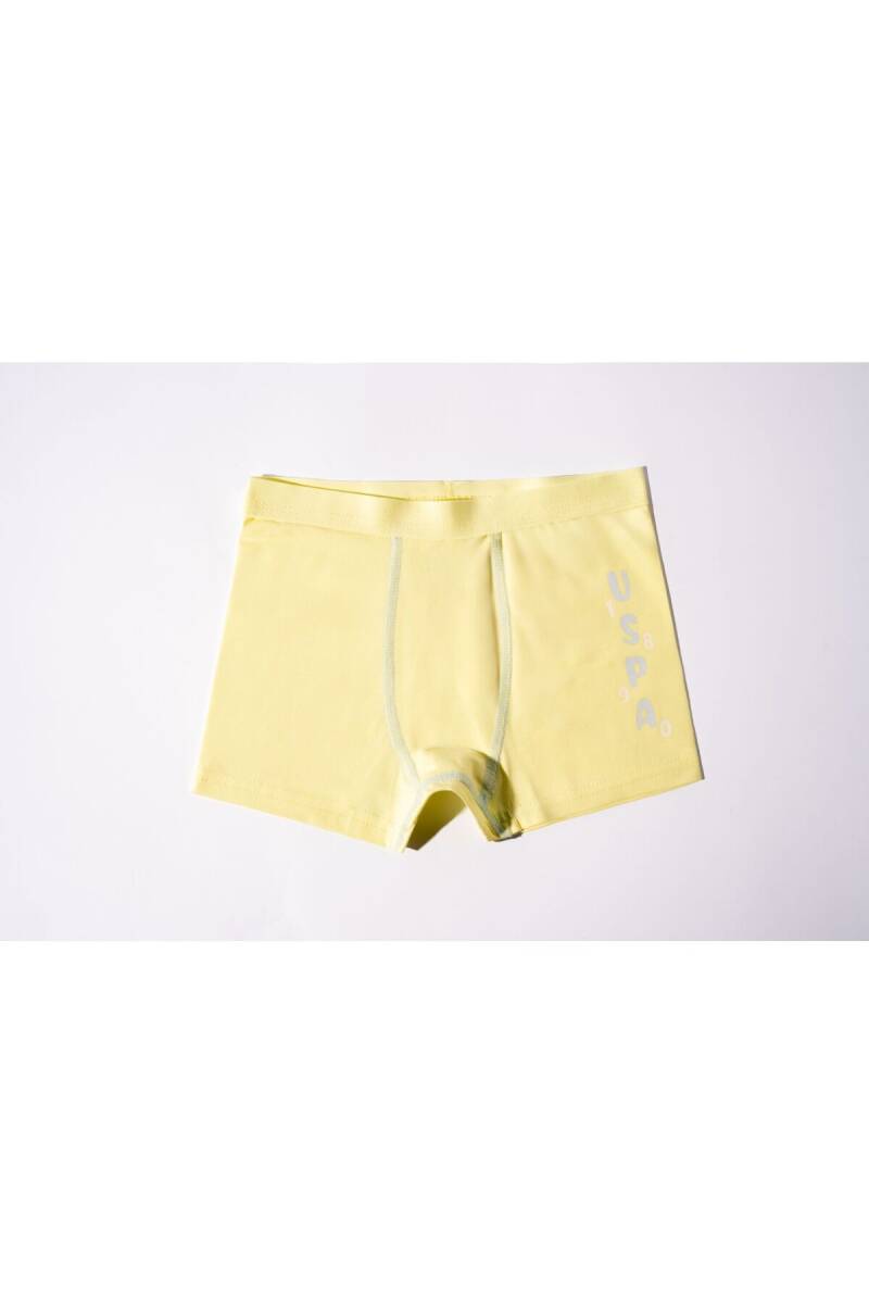 U.S. Polo Assn. Erkek Çocuk Pamuklu Kışlık Regular Fit Sarı Boxer US2242-C-V1 - 3