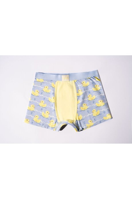 U.S. Polo Assn. Erkek Çocuk Pamuklu Kışlık Regular Fit Sarı Boxer US2242-C-V1 - 4