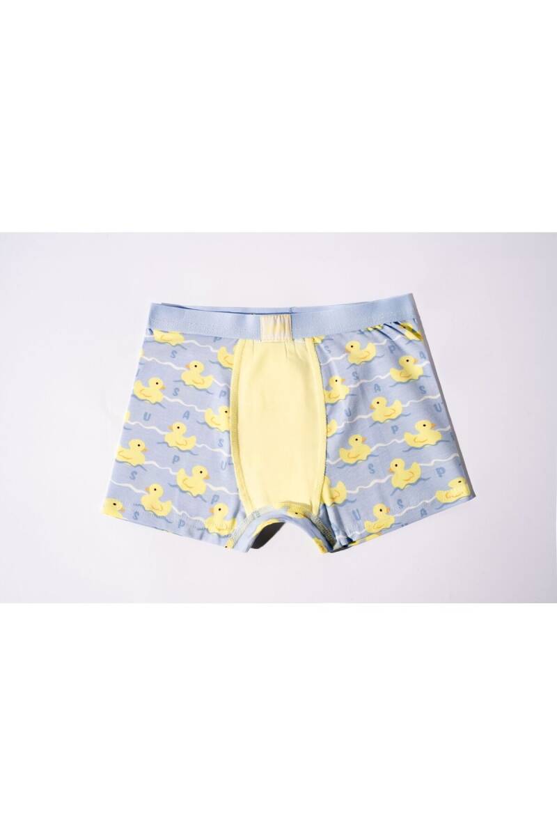 U.S. Polo Assn. Erkek Çocuk Pamuklu Kışlık Regular Fit Sarı Boxer US2242-C-V1 - 4
