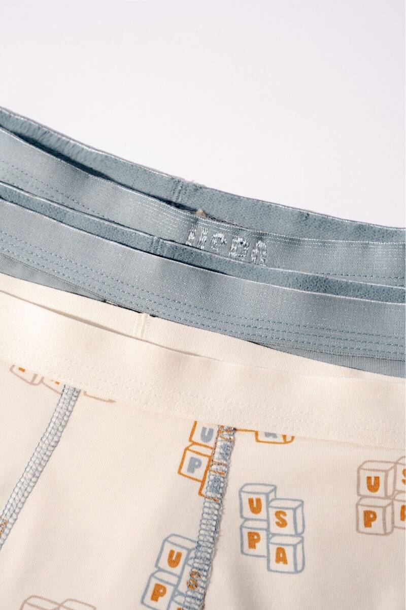 U.S. Polo Assn. Erkek Çocuk Pamuklu Kışlık Regular Fit Krem Boxer US2243-C-V1 - 6