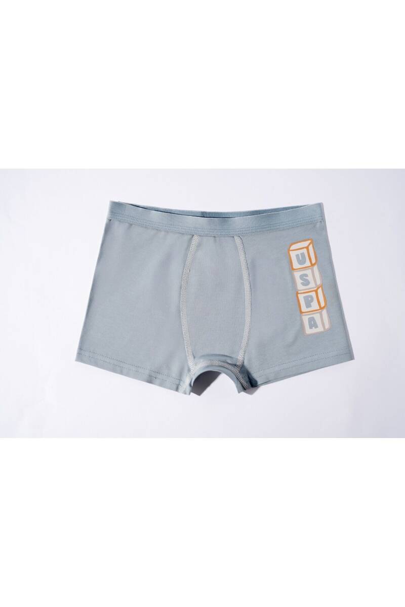 U.S. Polo Assn. Erkek Çocuk Pamuklu Kışlık Regular Fit Krem Boxer US2243-C-V1 - 3