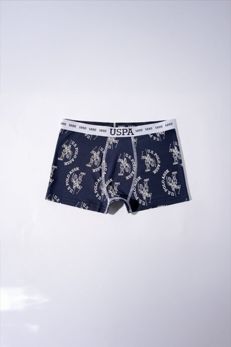U.S. Polo Assn. Erkek Çocuk Pamuklu Kışlık Regular Fit Lacivert Boxer US2245-C-V1 - 3