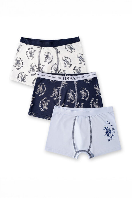 U.S. Polo Assn. Erkek Çocuk Pamuklu Kışlık Regular Fit Lacivert Boxer US2245-C-V1