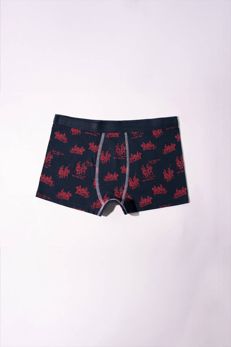 U.S. Polo Assn. Erkek Çocuk Pamuklu Kışlık Regular Fit Lacivert Boxer US2251-C-V1 - 4