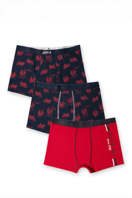 U.S. Polo Assn. Erkek Çocuk Pamuklu Kışlık Regular Fit Lacivert Boxer US2251-C-V1