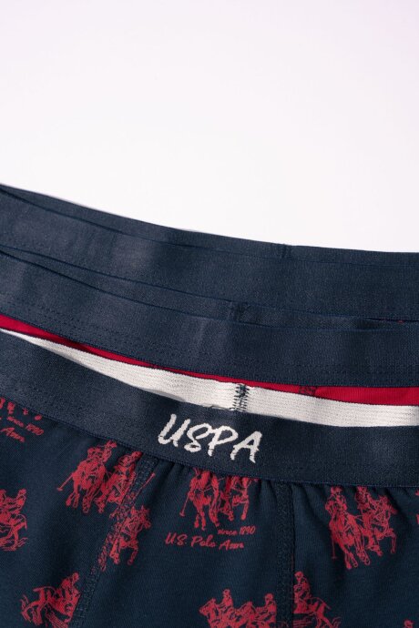 U.S. Polo Assn. Erkek Çocuk Pamuklu Kışlık Regular Fit Lacivert Boxer US2251-C-V1 - 5