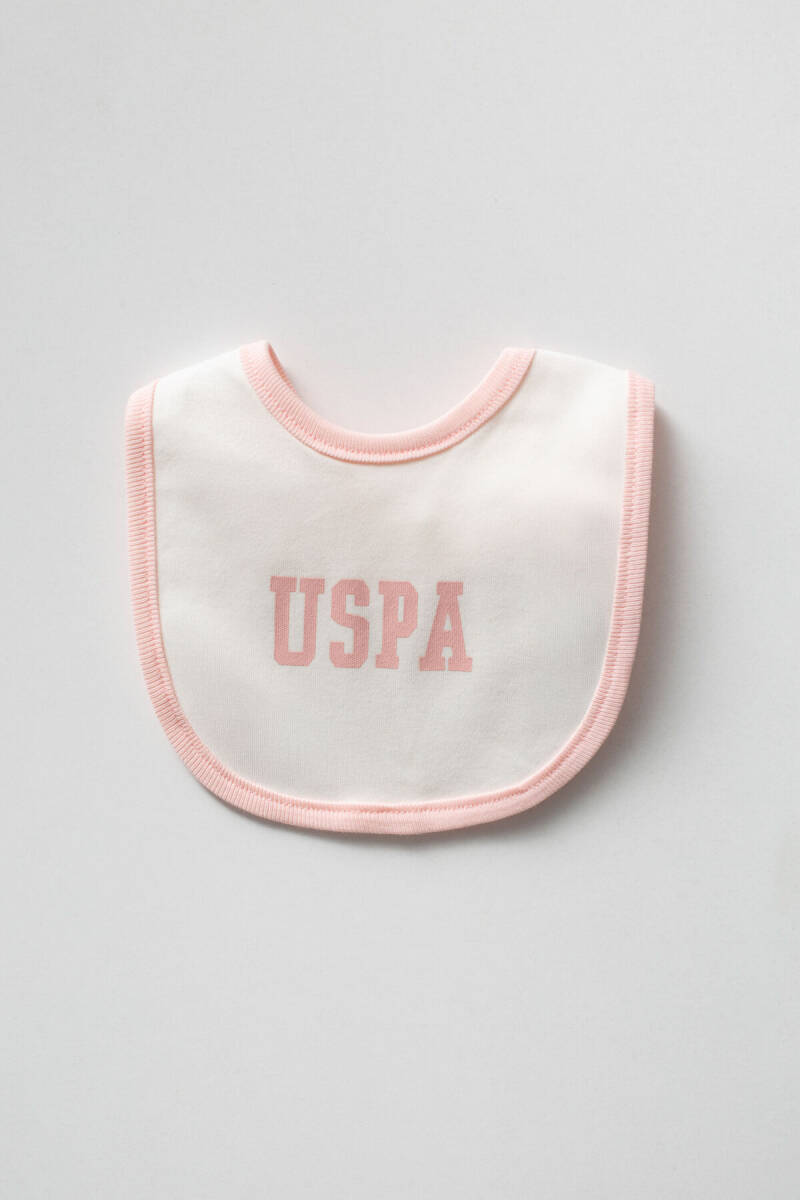 U.S. Polo Assn. Kız Bebek Pamuklu Bisiklet Yaka Pigment Baskılı Kışlık Regular Fit Beyaz Hastane Çıkışı USB2650-C-V1 - 5