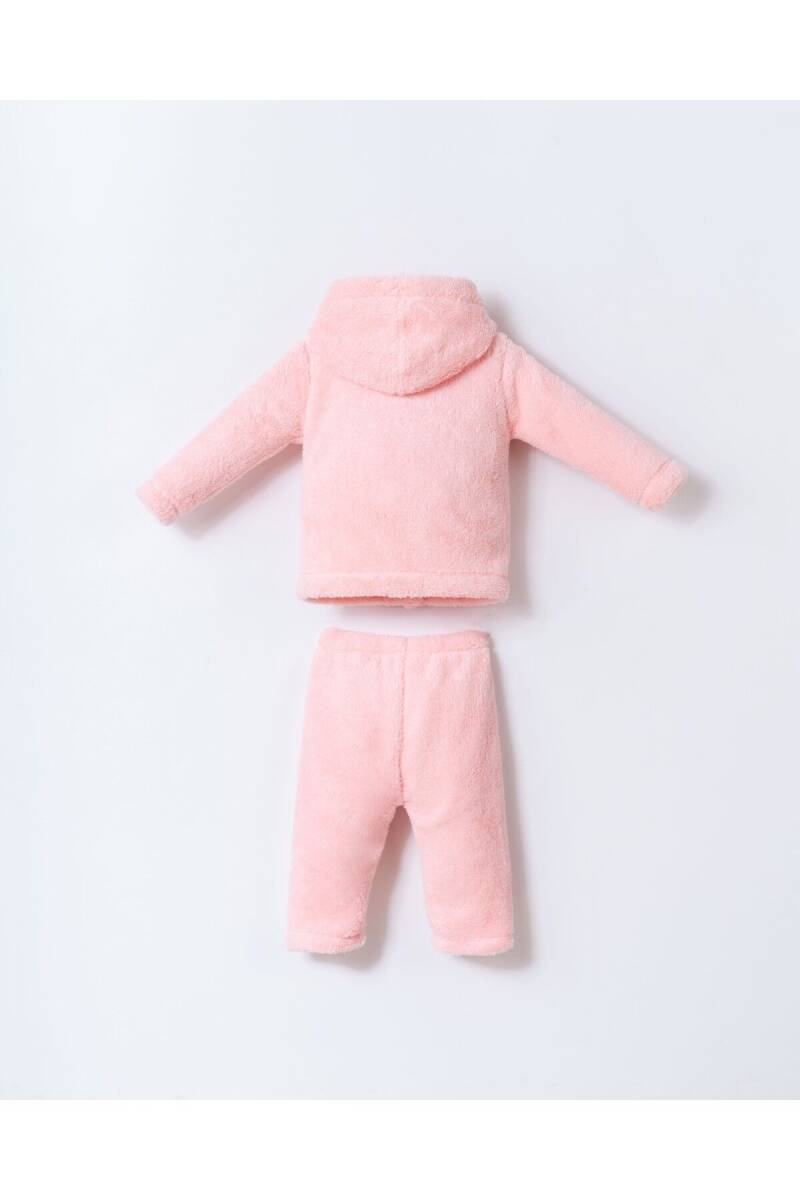 U.S. Polo Assn. Kız Bebek Pamuklu Kışlık Regular Fit Pembe Bebek Takımı USB2646-C-V2 - 6