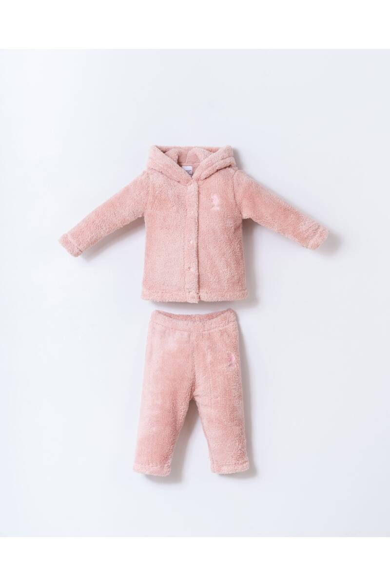 U.S. Polo Assn Kız Bebek Pembe Takım